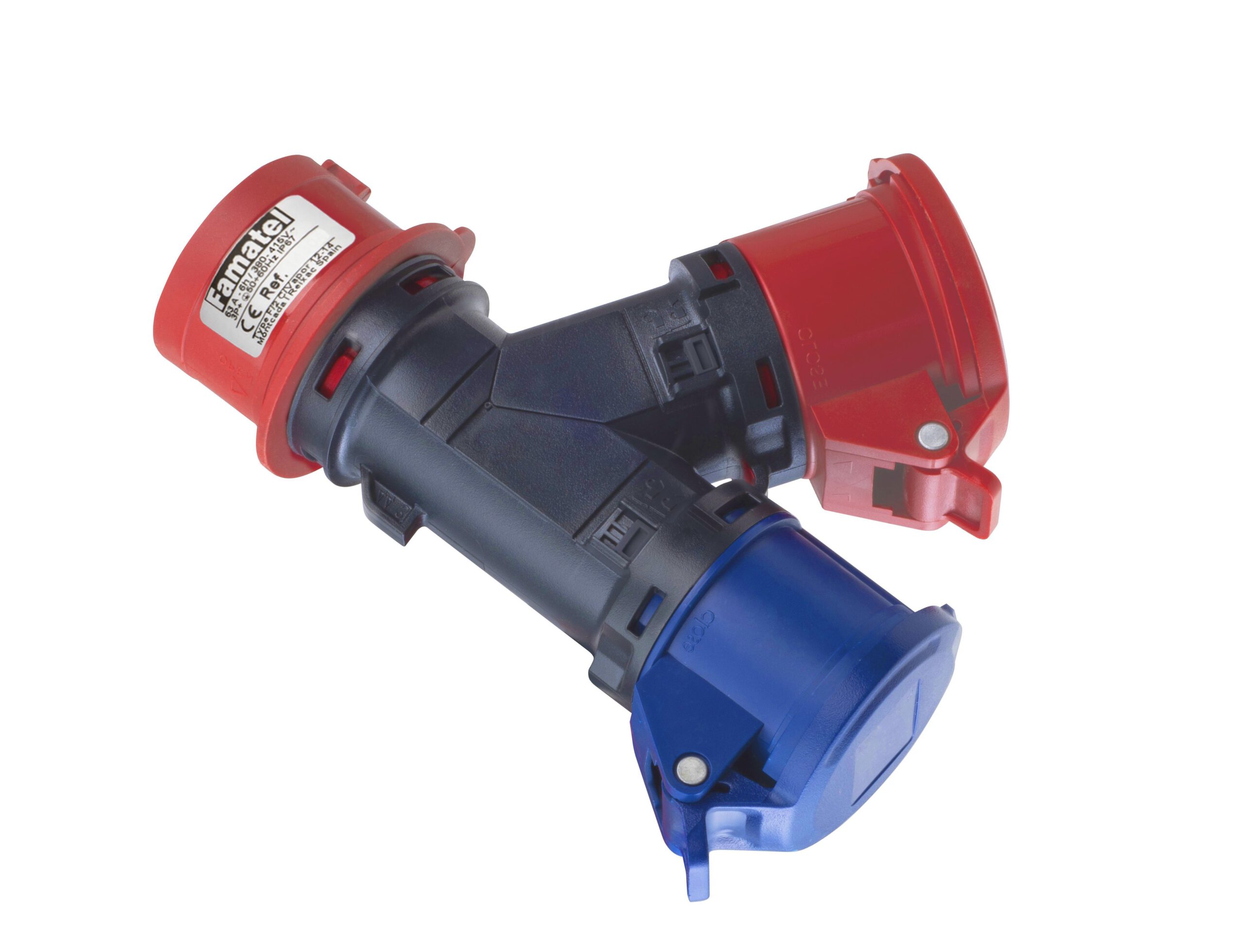 Adaptador industrial 2 bases IP54