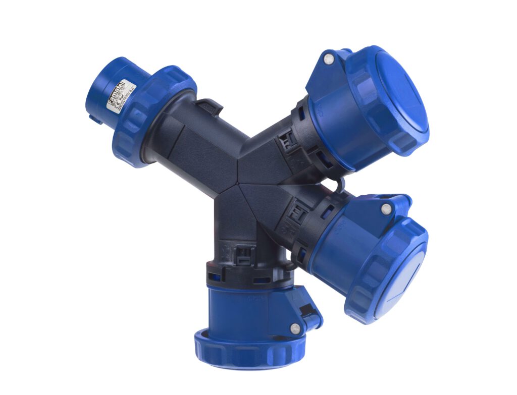 Adaptador 3 Bases 16A/32A IP67