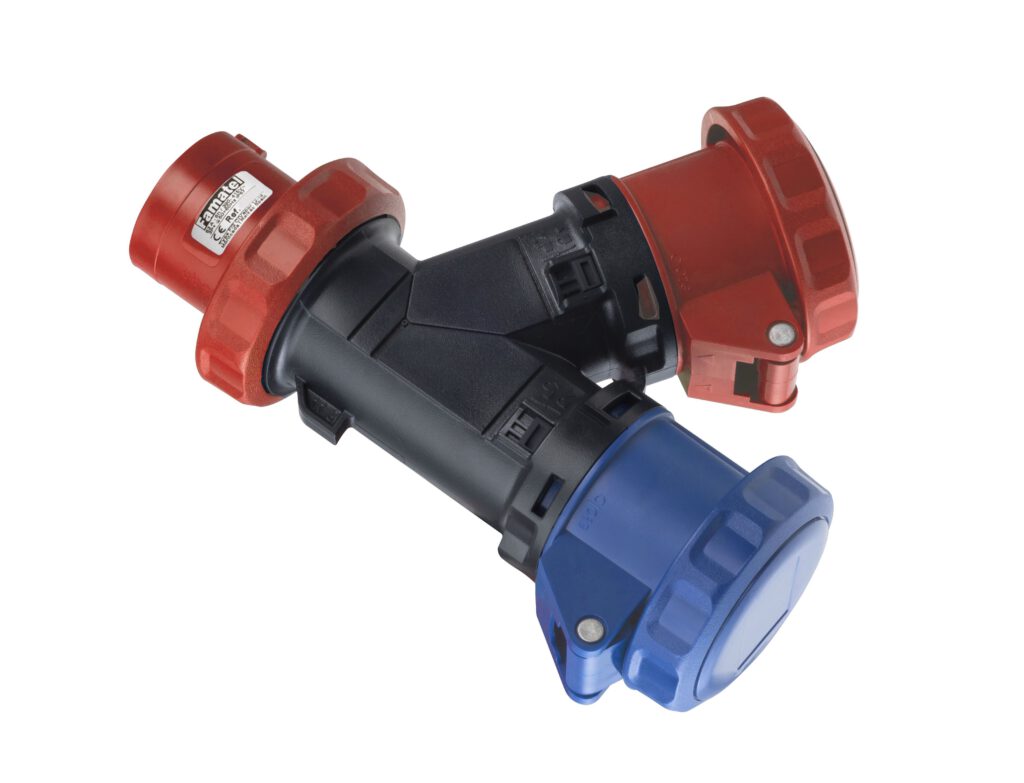 Adaptador industrial 2 bases IP67
