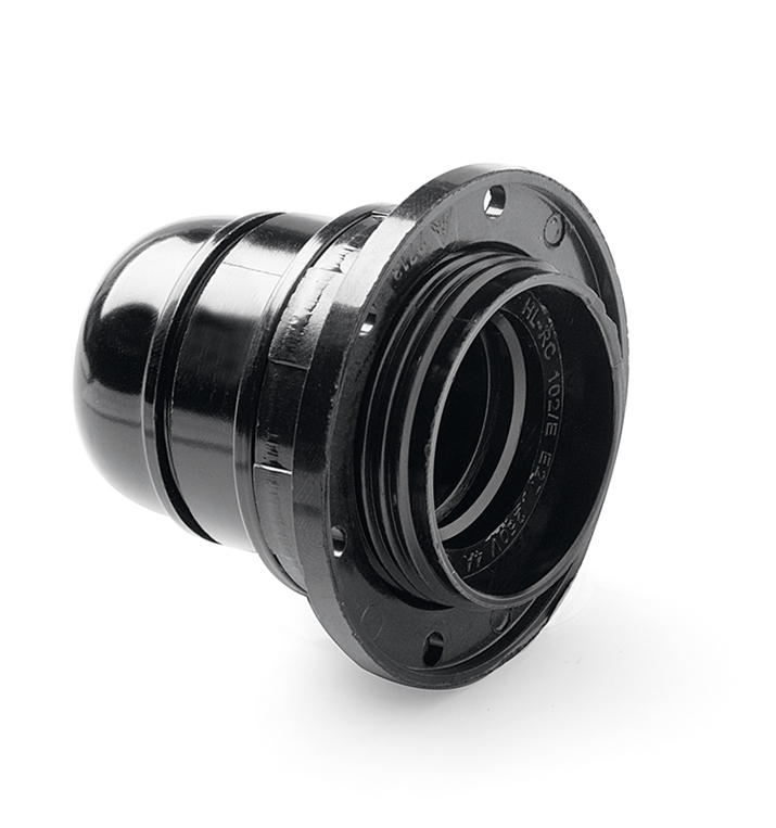 Portalámparas baquelita roscado E-27