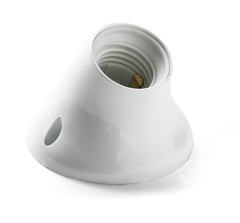 Portalámparas zócalo curvo E-27