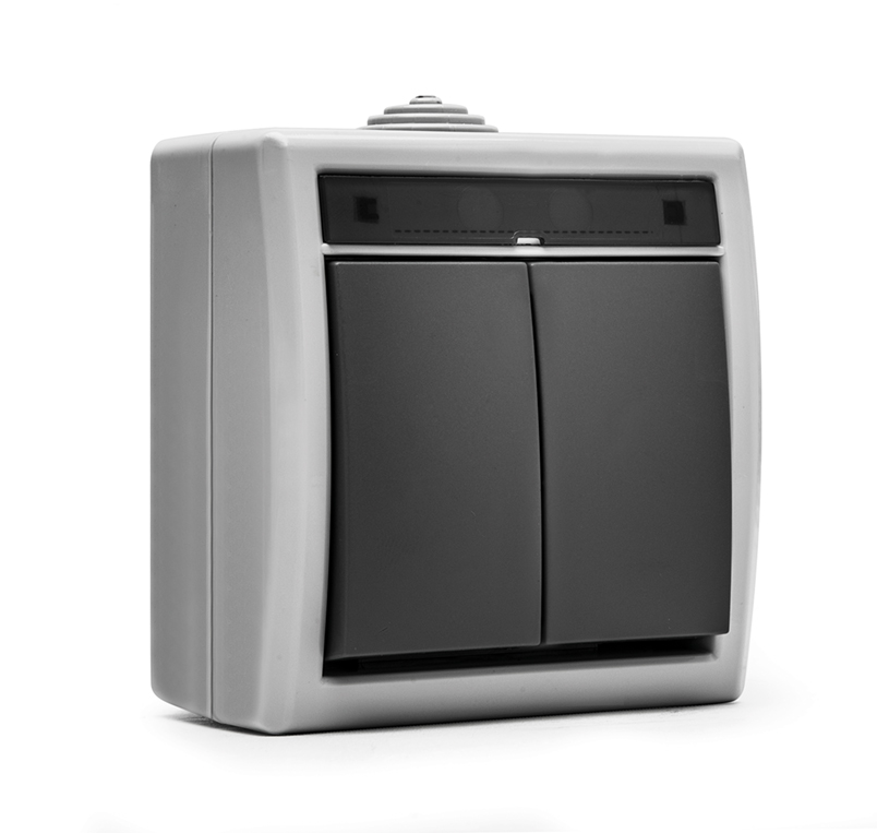 Doble interruptor IP55