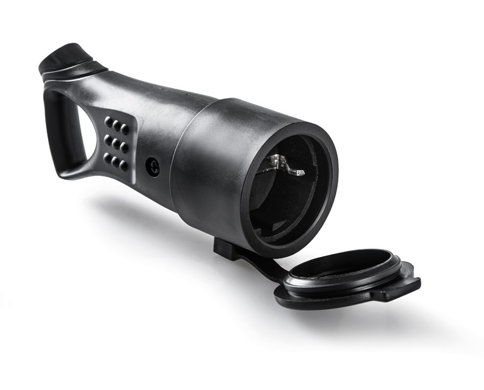 Base goma con tapa y tirador 16A IP44