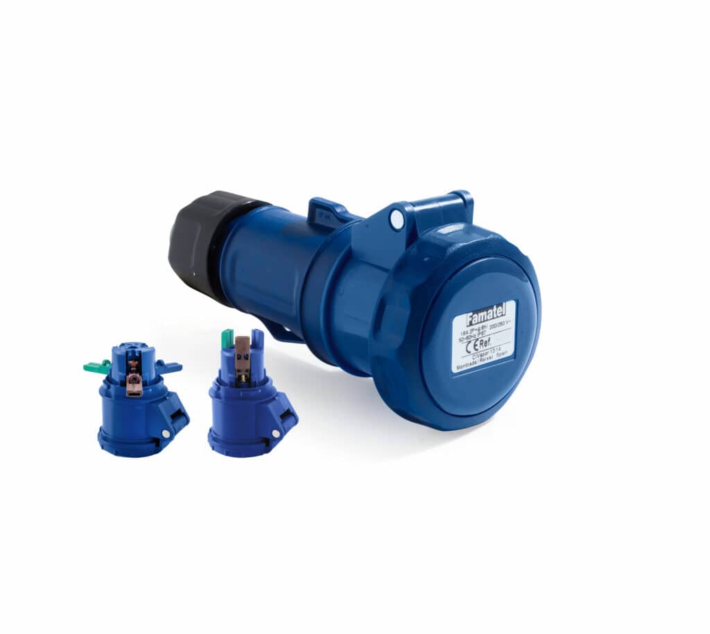 Bases moviles 16A IP67 Conexión Rápida