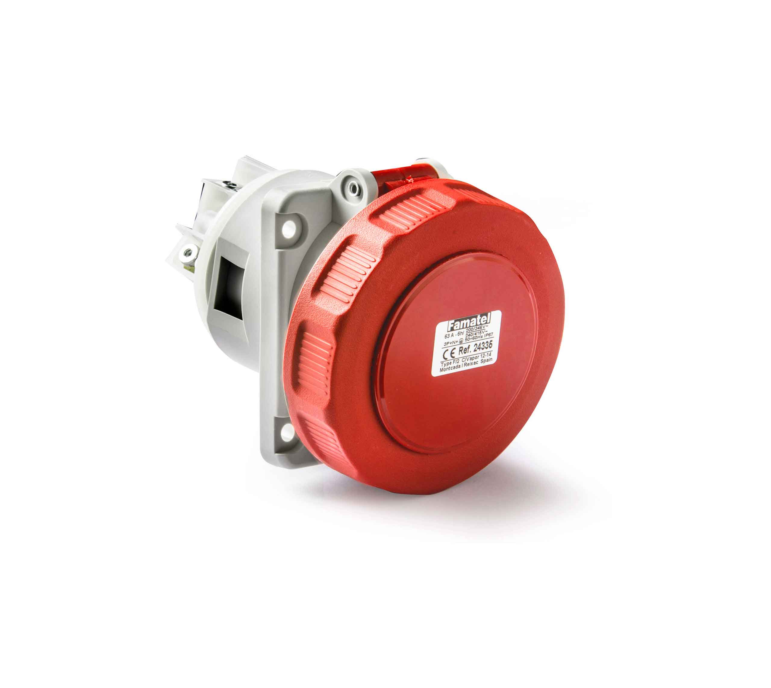 Bases empotrar 10º 63A IP67