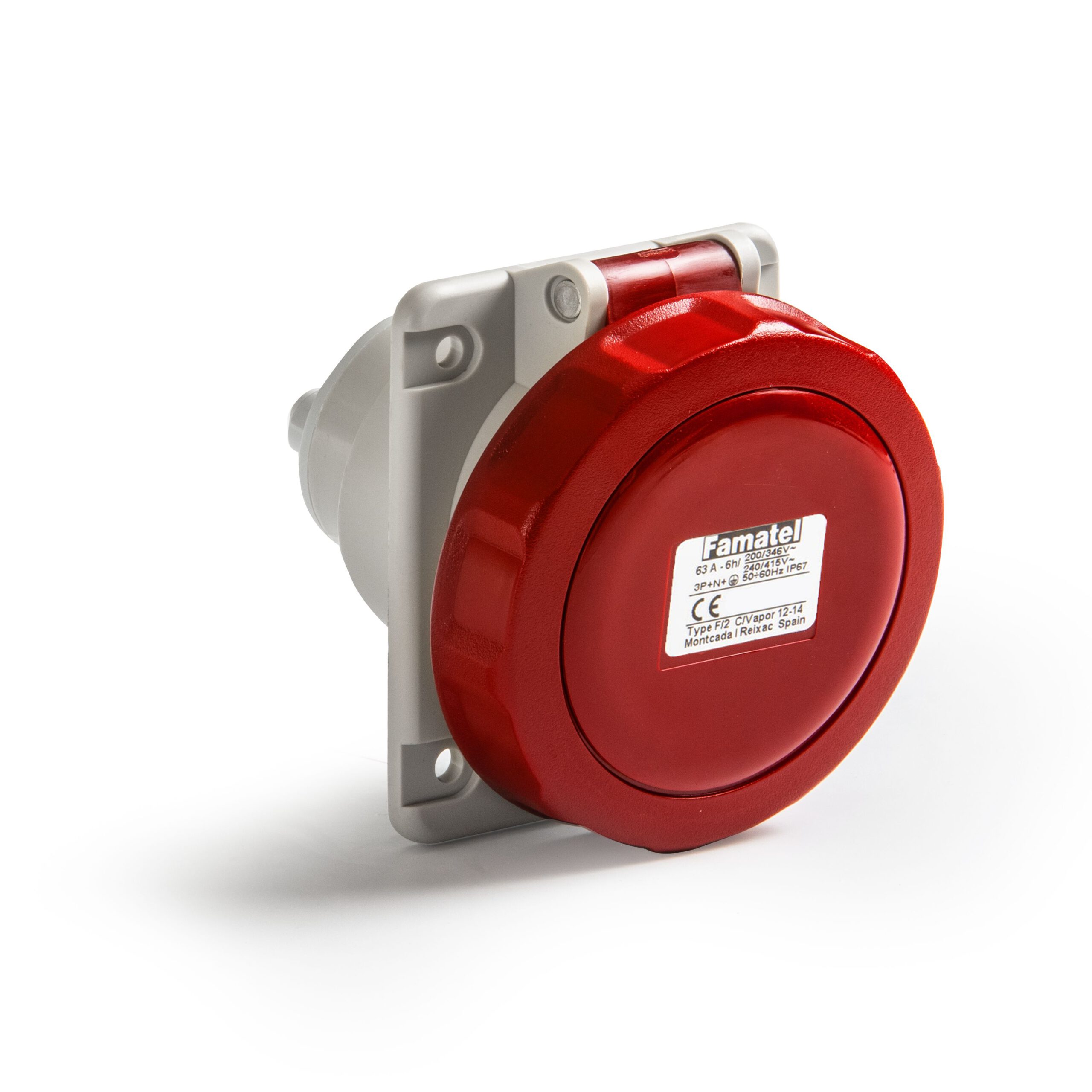 Base empotrar 3h 32A IP67