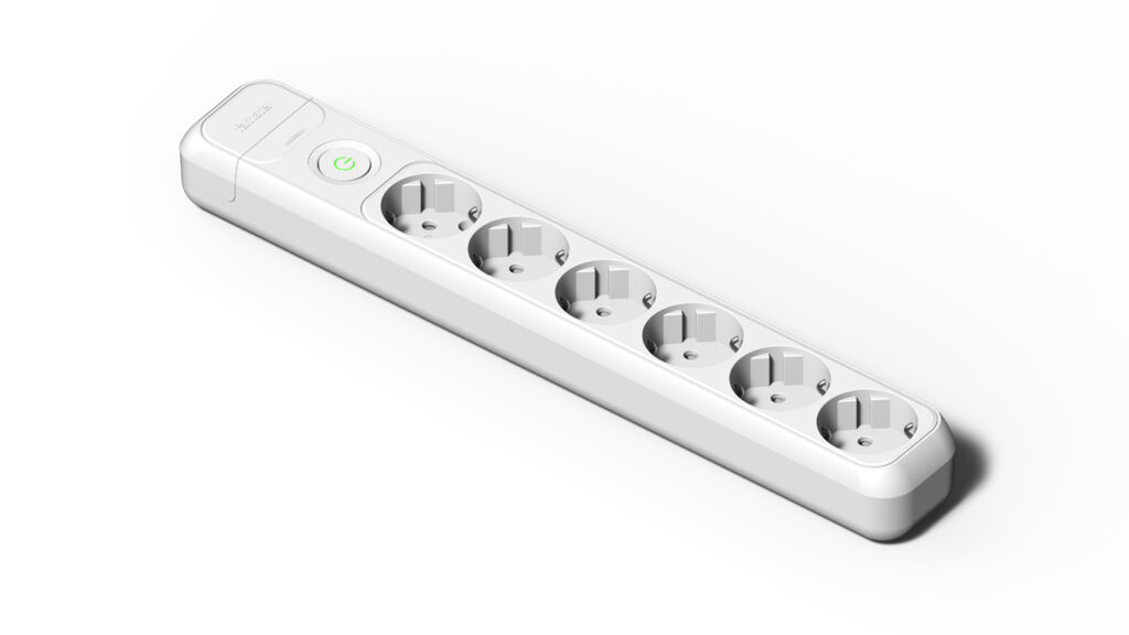 Base 6 tomas 16A e interruptor