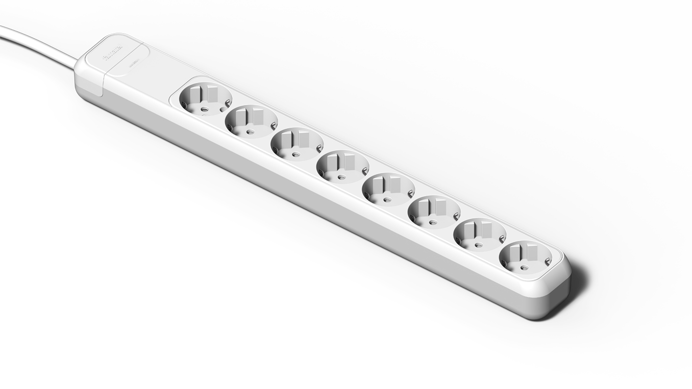 Base 8 tomas 16A + 1.5m m cable