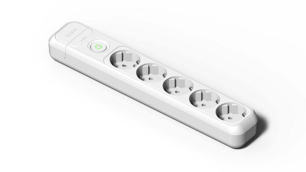 Base 5 tomas 16A e interruptor