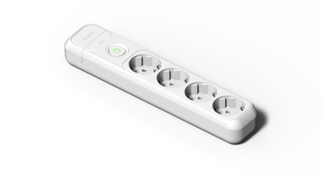 Base 4 tomas 16A e interruptor