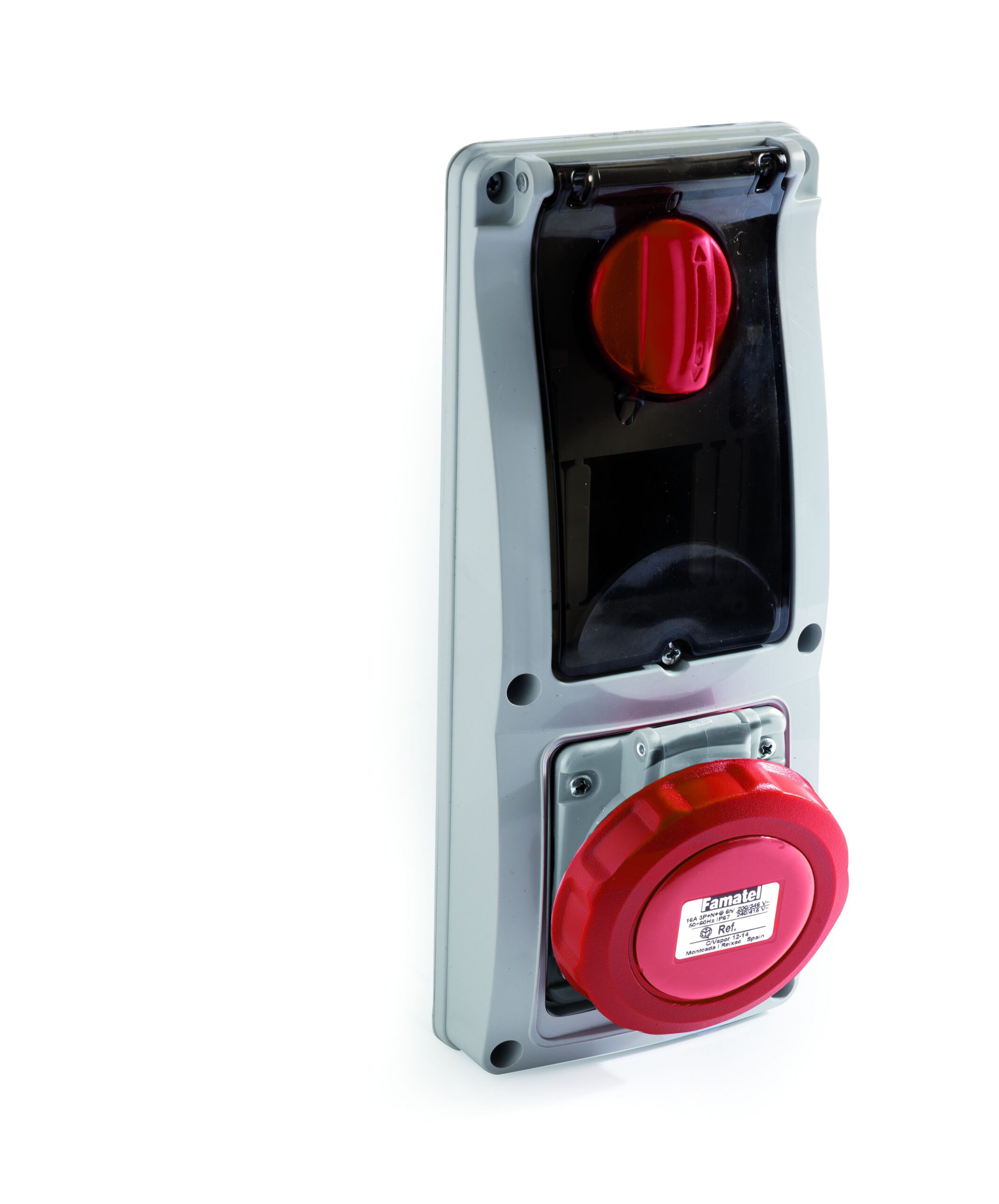 Base interblocante empotrar carril DIN 3h 32A IP67