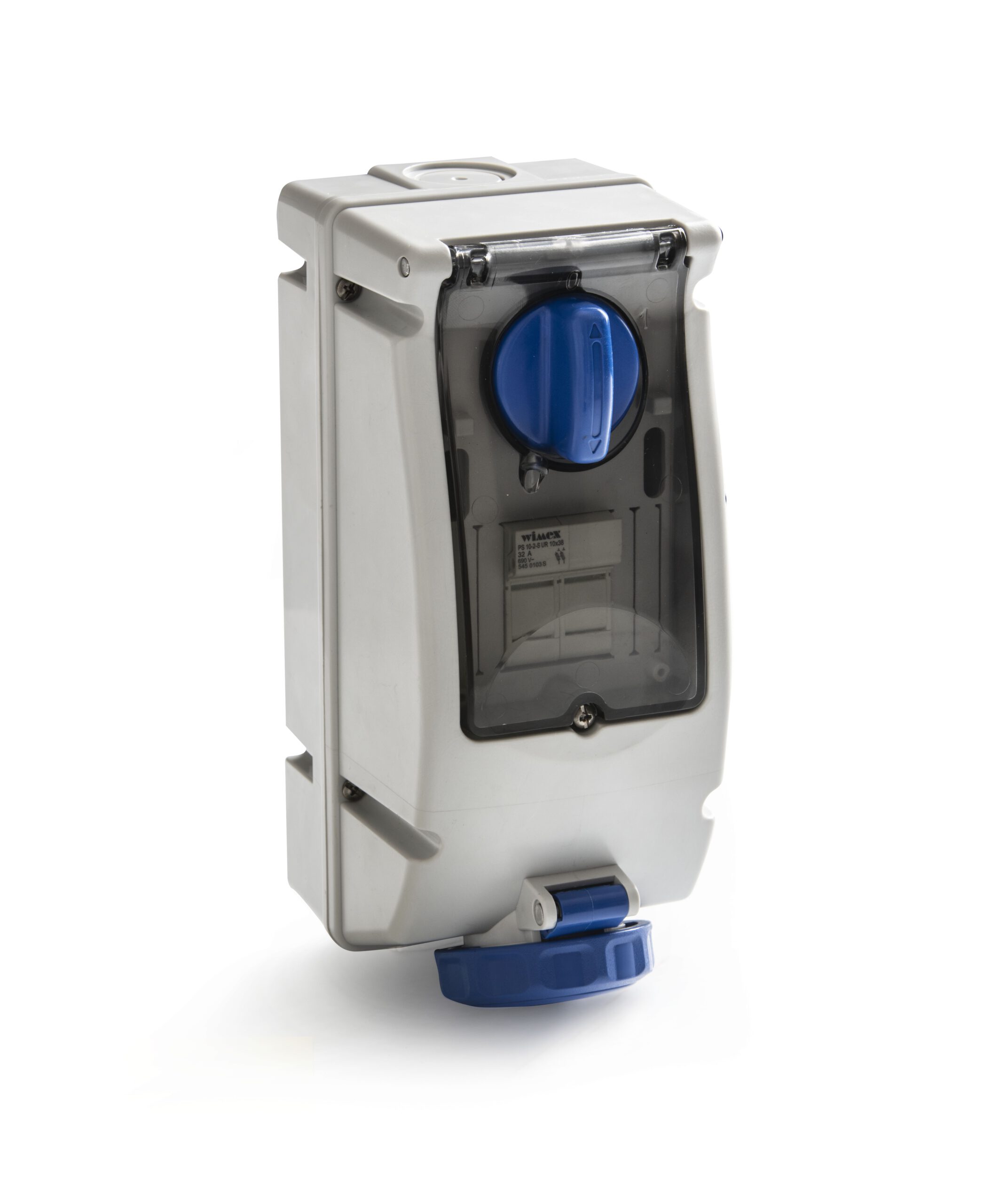 Base interblocante superficie carril DIN 16A/32A IP67