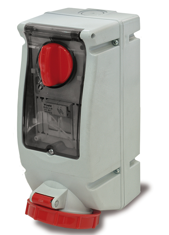 Base interblocante superficie carril DIN 3h 32A IP67