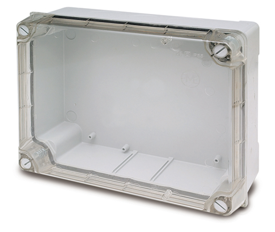 Caja estanca tapa transparente IP55