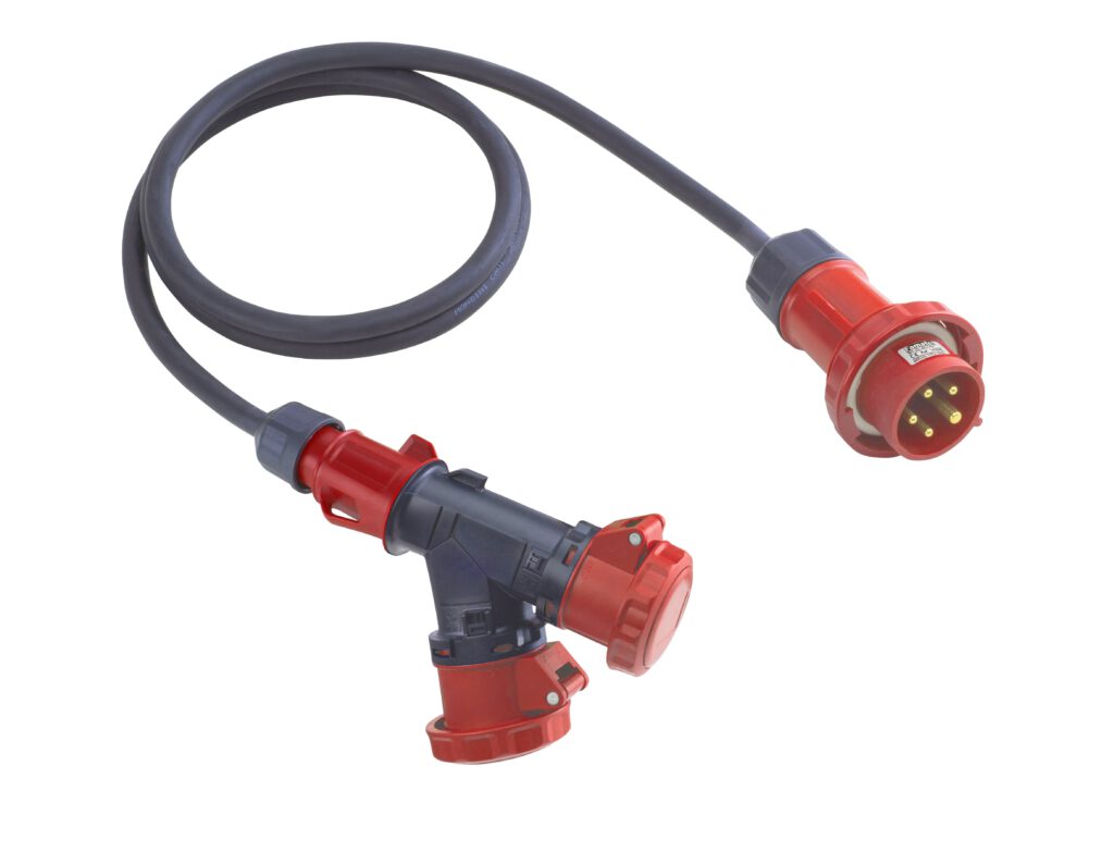 Adaptador 2 bases con 2m prolongación IP67