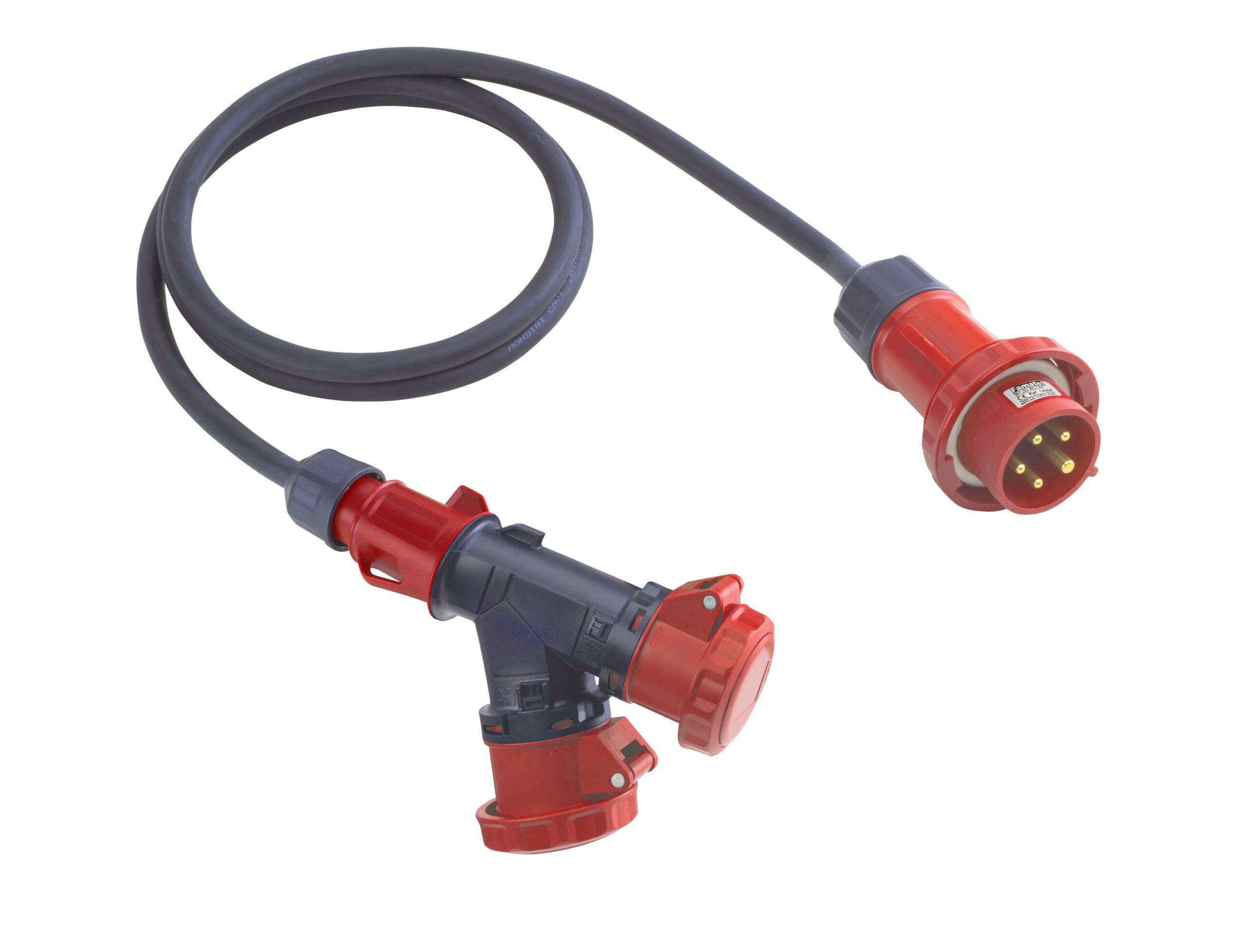 Adaptador 2 bases con 2m prolongación IP67