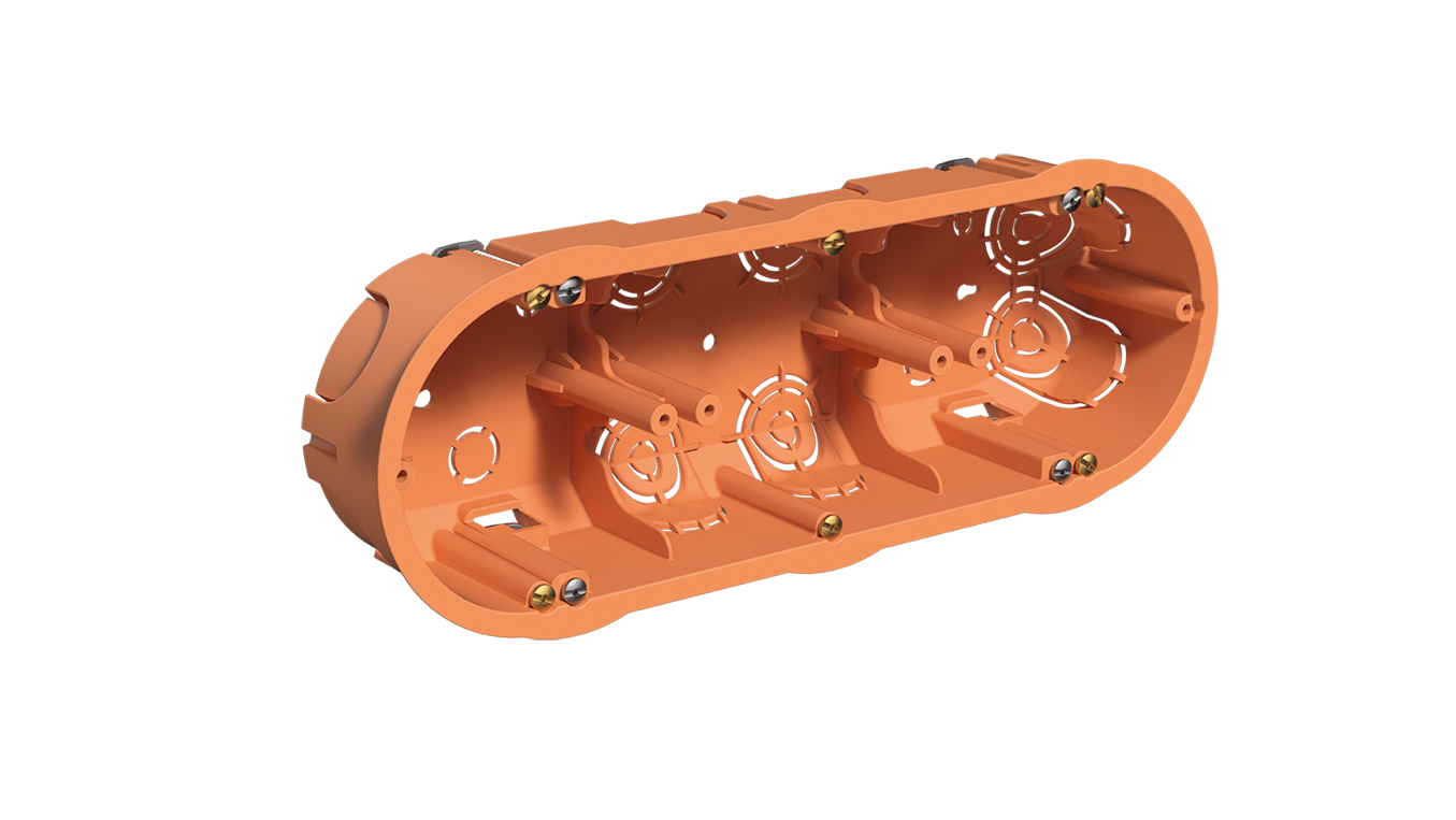 Caja para 3 mecanismos