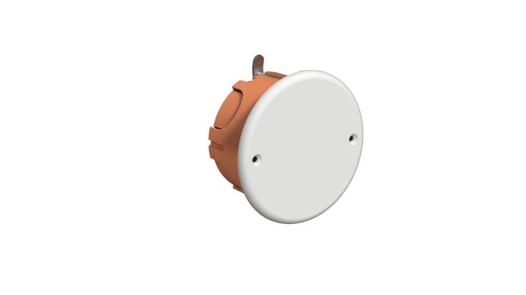 Caja con tapa para 1 mecanismo