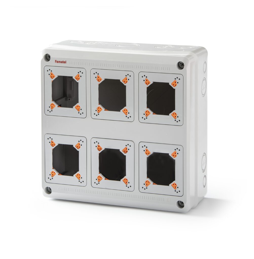 Envolvente pretroquelada para 6 bases