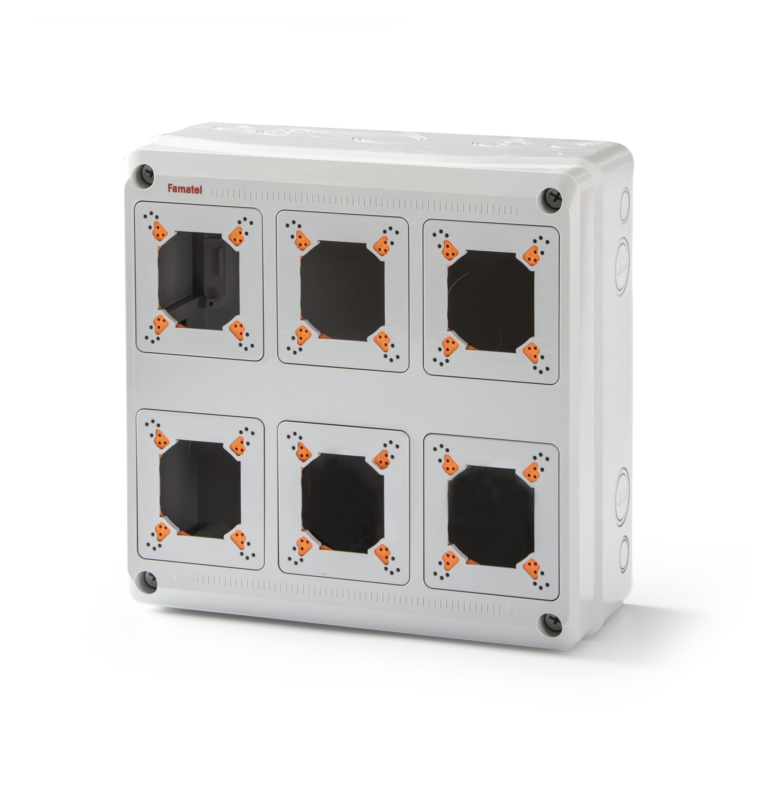 Envolvente pretroquelada para 6 bases