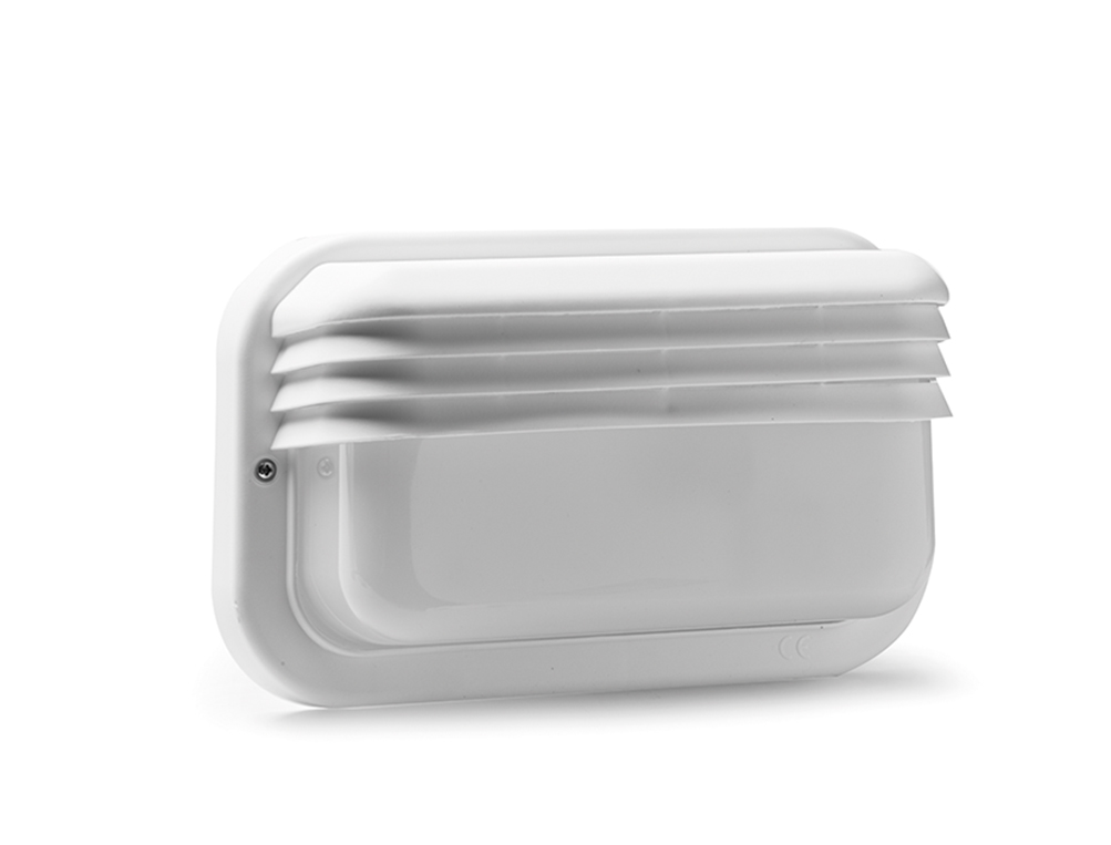 Aplique horizontal IP44 blanco