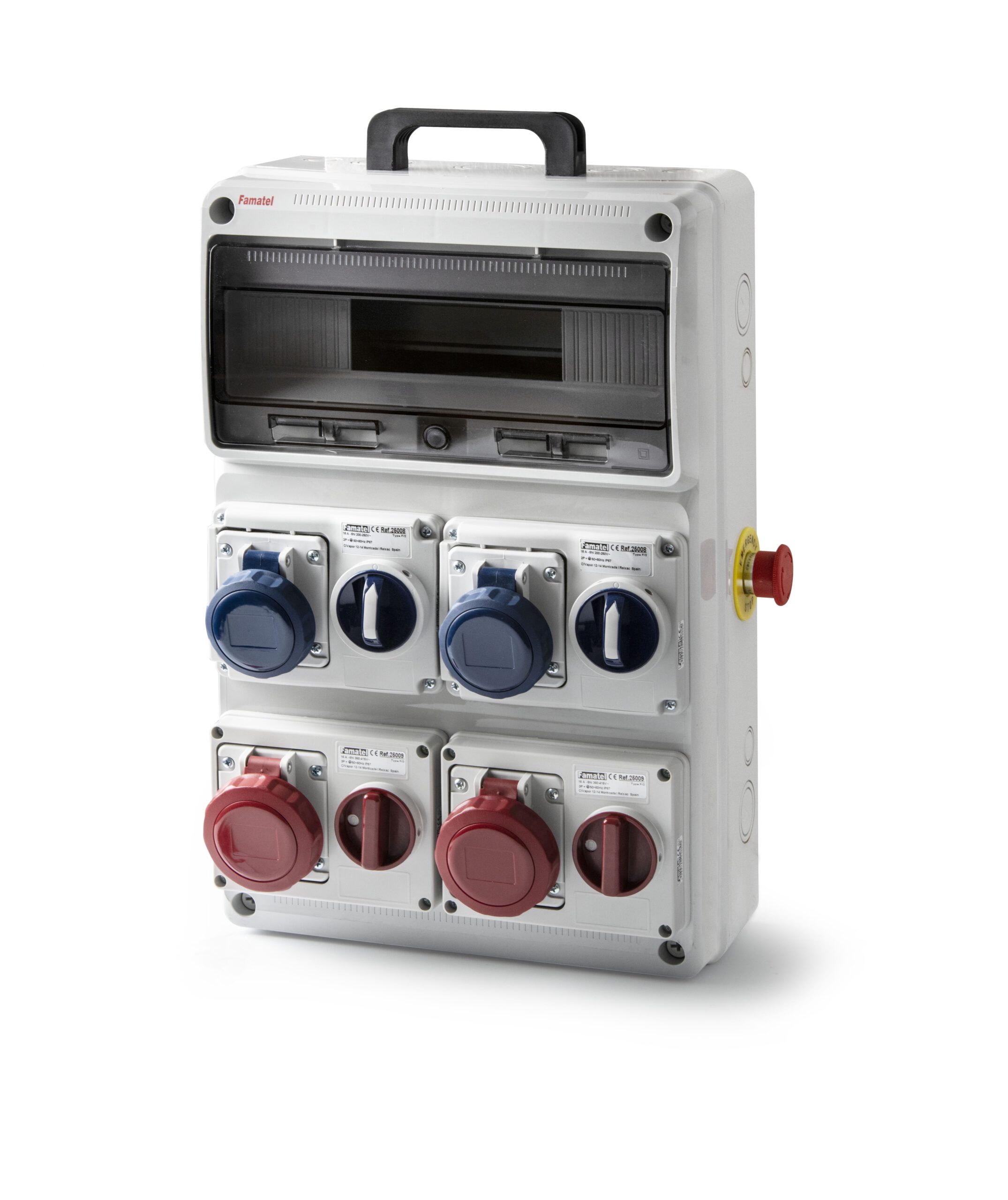 Envolvente cableada 16 módulos ip65