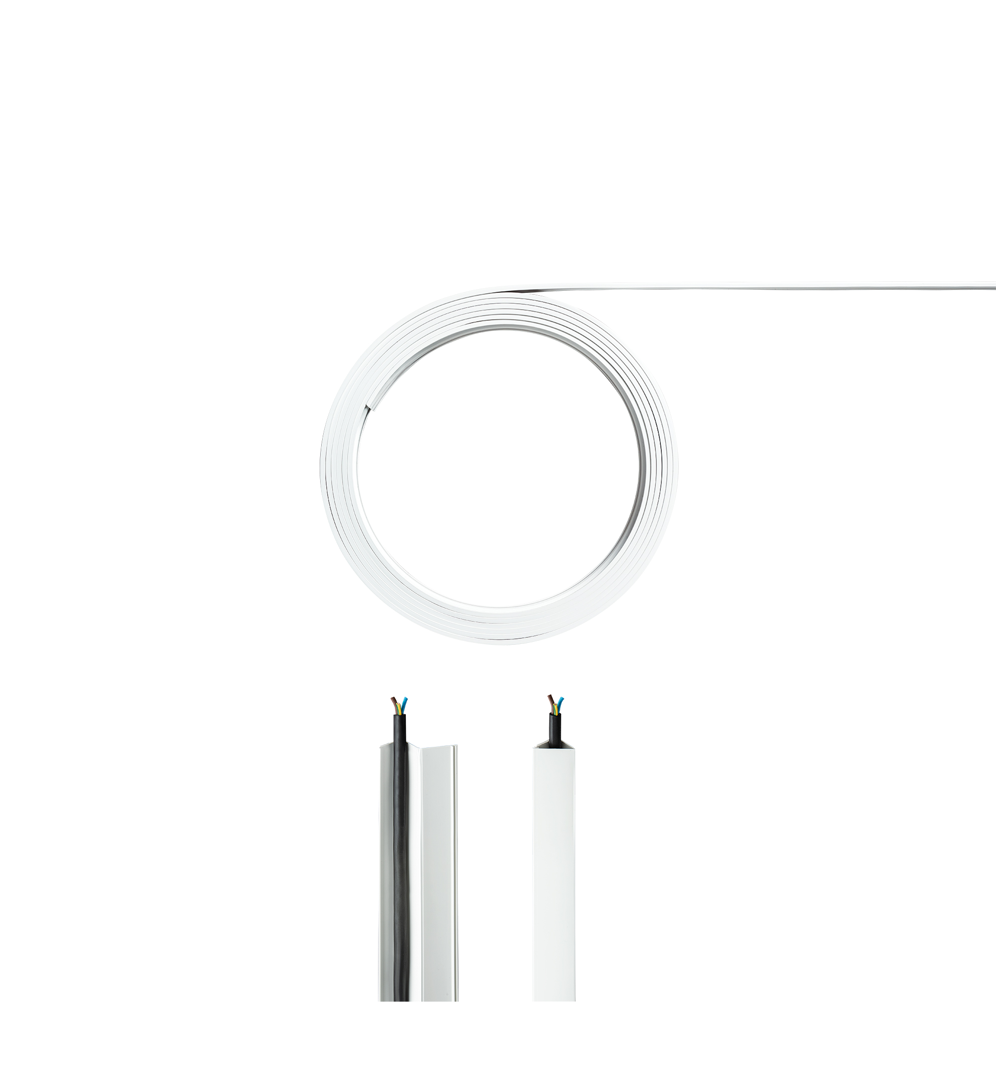 Canal esquinera autoconformable